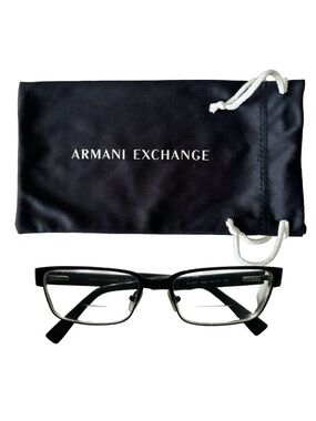 A｜X ARMANI EXCHANGE Men's AX1017 6000 54-17-140 Lenses w/Pouch Rectangular